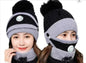 Unisex Winter Knit Beanie Hat & Neck Warmer Set – Wool Blend Cold Protection