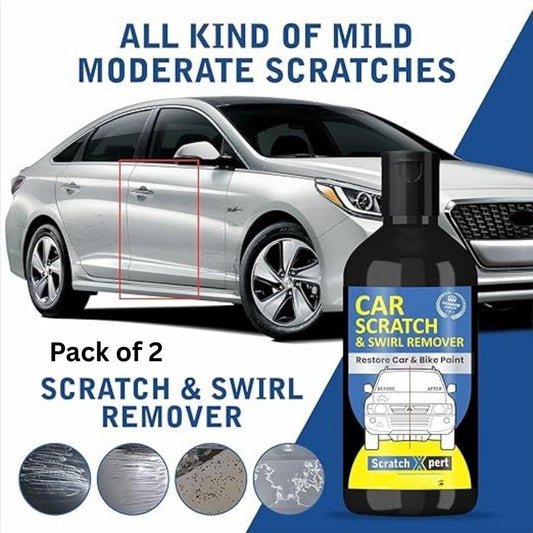 Car Scratch & Swirl Remover Liquid 100ml – Paint Restoration Polish (Pack of 2)