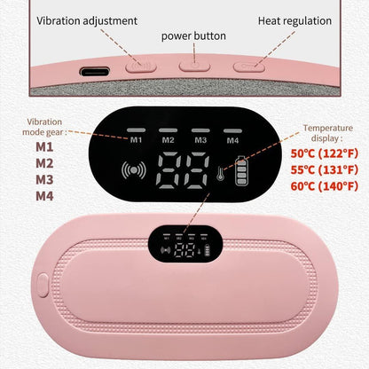 Portable Cordless Menstrual Heating Pad Belt – Fast Heat & Massage Relief