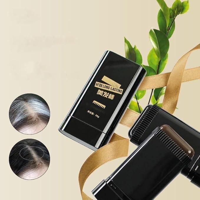 2-in-1 Instant White Hair Cover Comb Stick – Portable Waterproof Hair Dye (20g, Black)