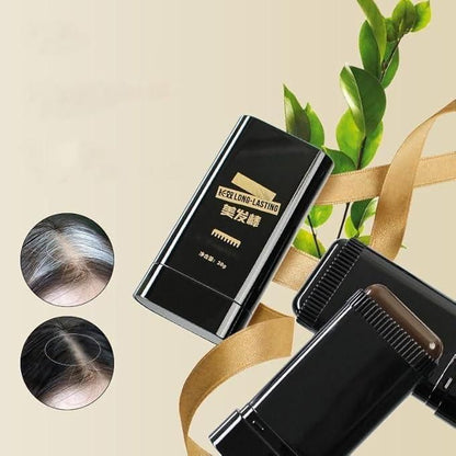 2-in-1 Instant White Hair Cover Comb Stick – Portable Waterproof Hair Dye (20g, Black)