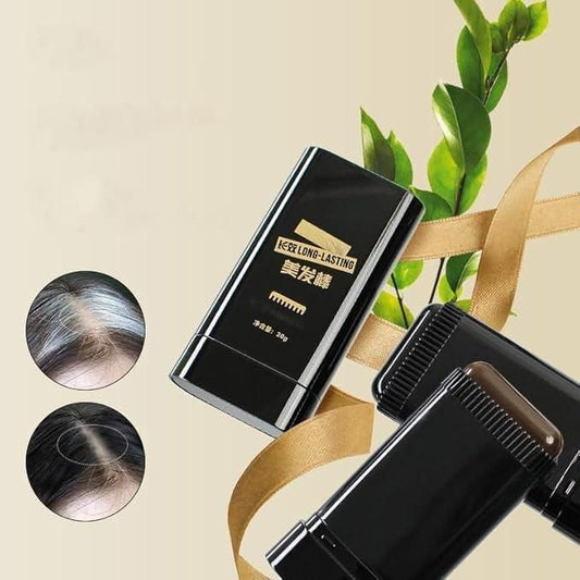 2-in-1 Instant White Hair Cover Comb Stick – Portable Waterproof Hair Dye (20g, Black)