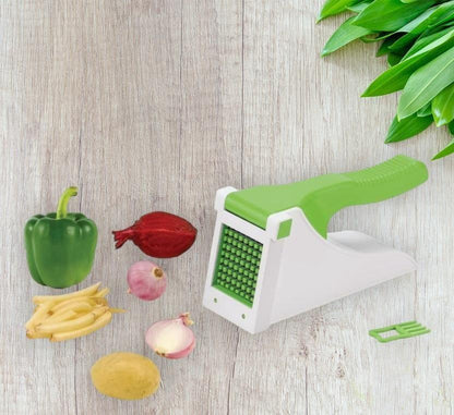 Heavy Duty Manual Vegetable Chopper & Chipper with Container