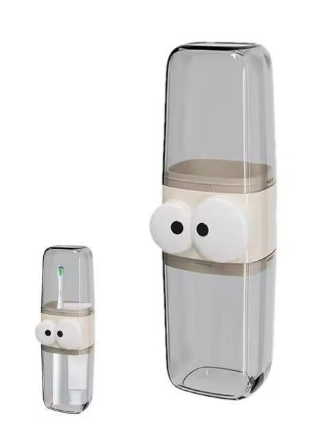 Portable Travel Toothbrush Case with Storage Compartment