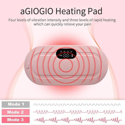 Portable Cordless Menstrual Heating Pad Belt – Fast Heat & Massage Relief