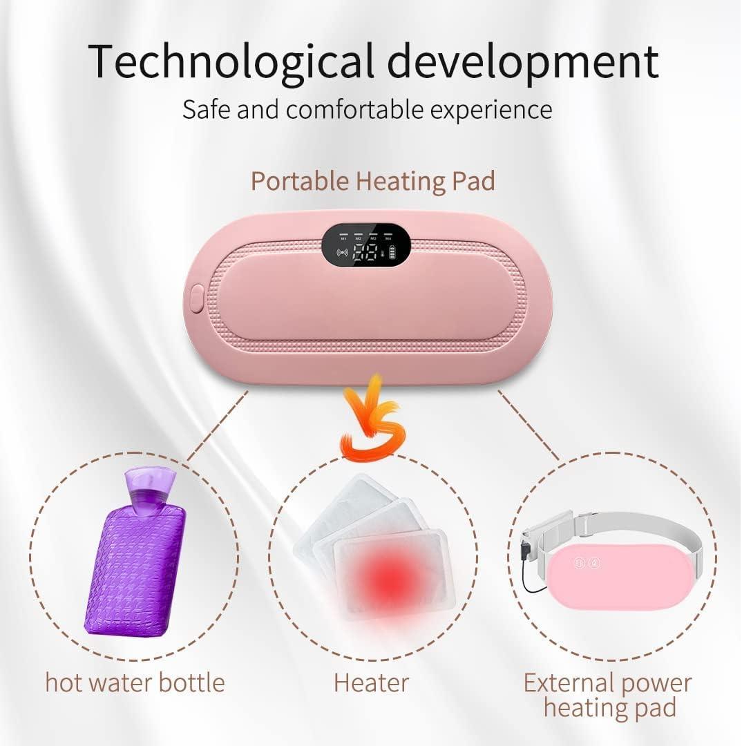 Portable Cordless Menstrual Heating Pad Belt – Fast Heat & Massage Relief