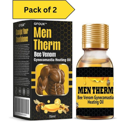 Bee Venom Heating Body Oil for Chest Massage – 15ml (Pack of 2)