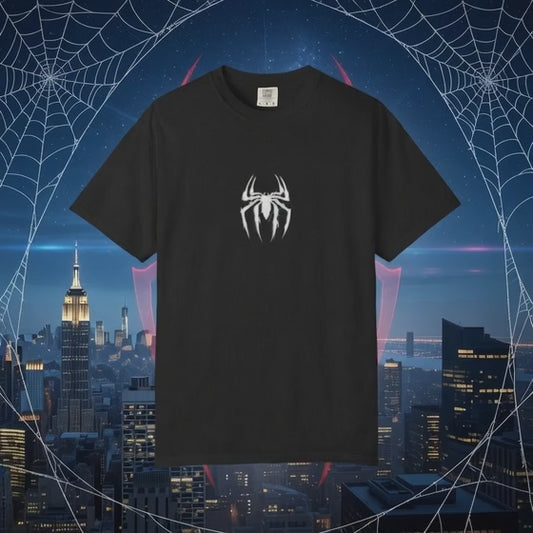 Venom Spider Minimal Oversized Black T-Shirt – Premium 180 GSM Cotton | Unisex Streetwear Graphic Tee